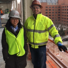 Mentor and Mentee at a job site