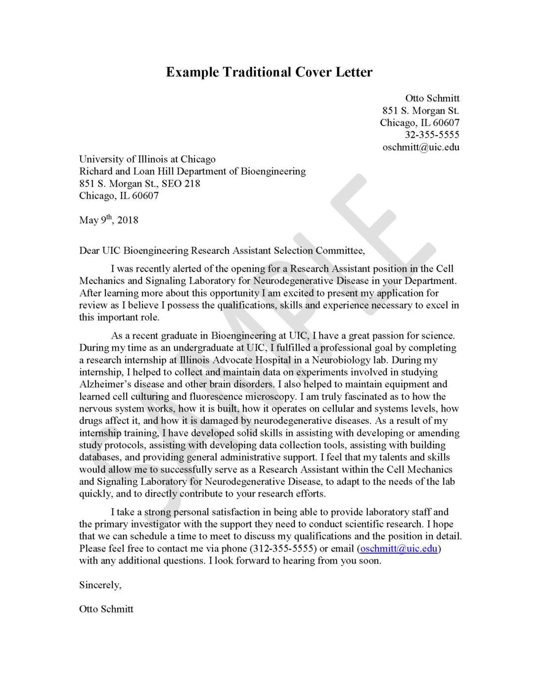 Cover Letter | Engineering Career Center | University of ...